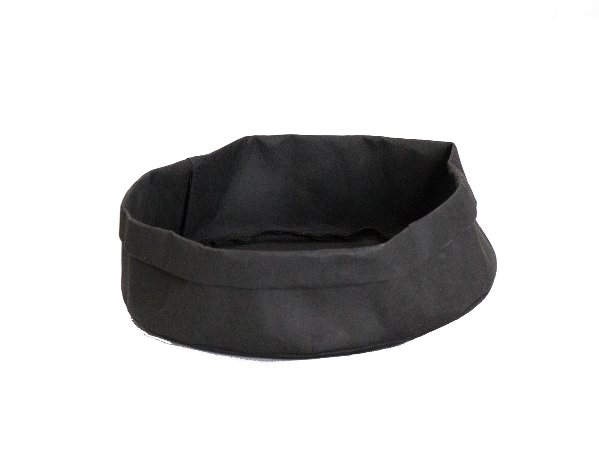 Broodmand papier wasbaar zwart 27 x 27 x 12