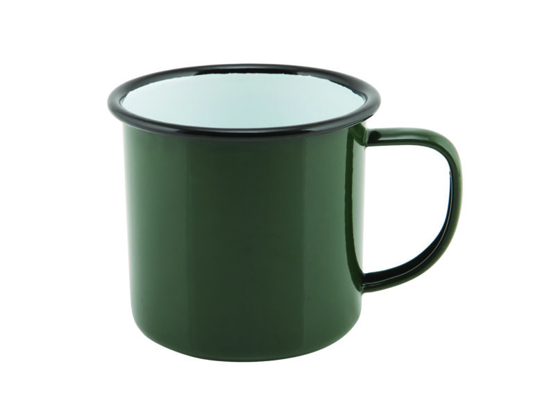 Emaille mok groen 360 ml