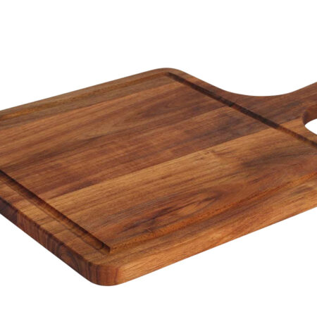 Acacia serveerplank m/handvat vierkant 37,4 x 25cm