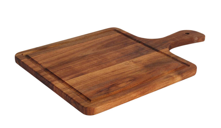 Acacia serveerplank m/handvat vierkant 37,4 x 25cm