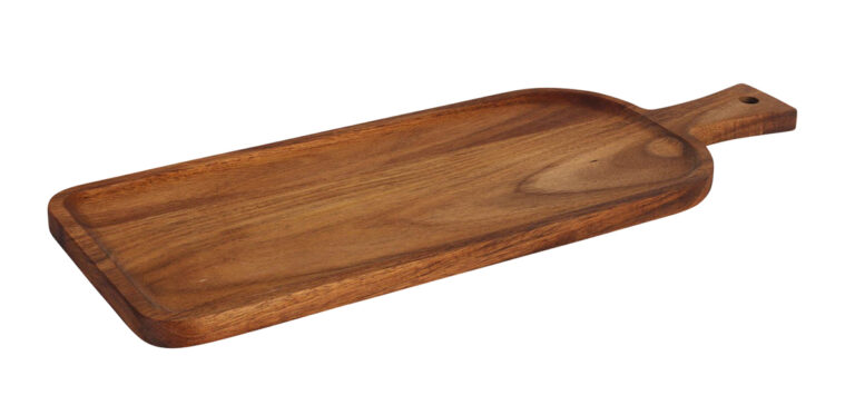 Acacia serveerplank handvat rechth. 42 x 15,5 cm