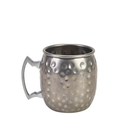 Vintage beker gehamerd 400 ml