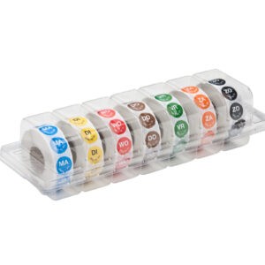 Disp. perm. stickers 'ma weg op wo' 19mm 7x1000/ds