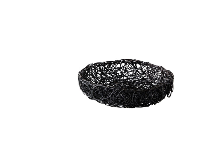 Broodmand zwart Ø16x5 cm