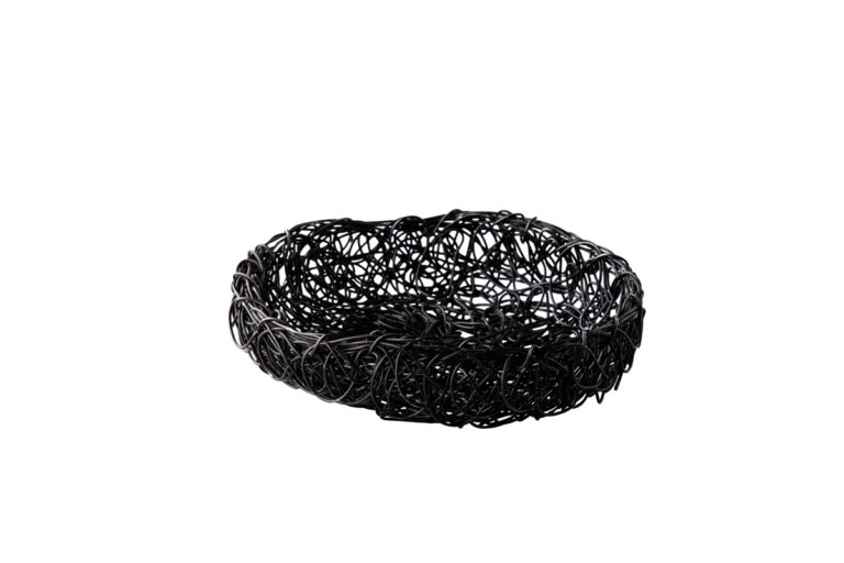 Broodmand zwart Ø20x5 cm