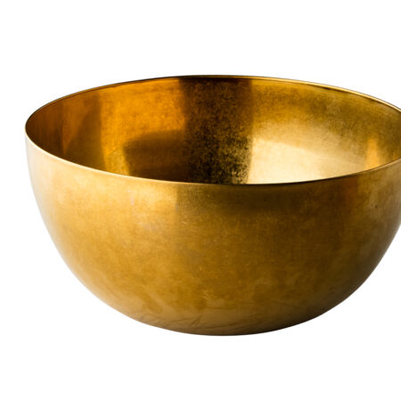 Vintage goud kom Ø30 cm 8L