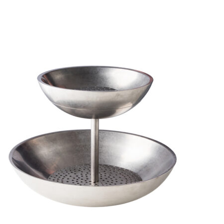 2-lagen etagere fruit de Mer vintage Ø40/Ø27x33 cm