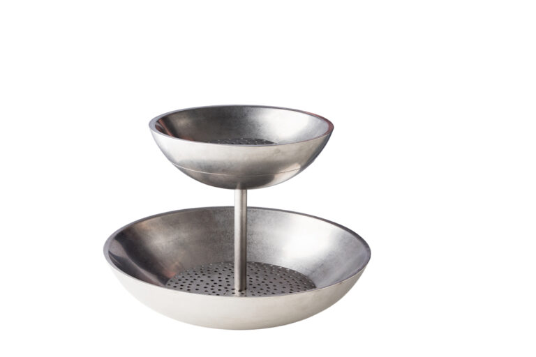 2-lagen etagere fruit de Mer vintage Ø40/Ø27x33 cm