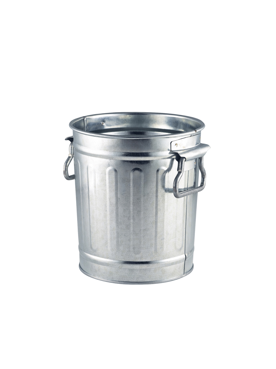 Gegalvaniseerd tafelafvalemmertje 14 x 12 x 15 cm