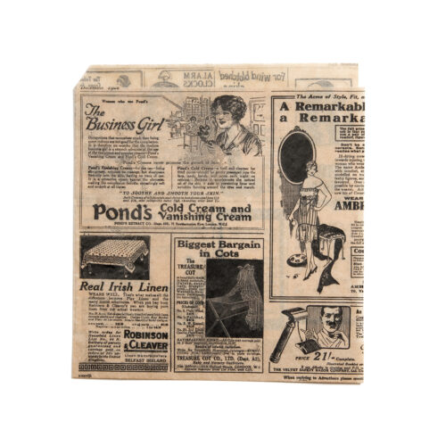 Vetvrij papier zak"Newspaper Brown"18x17cm 500-pak