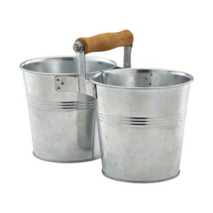 Gegalvaniseerde stalen duo serveeremmer 12 cm