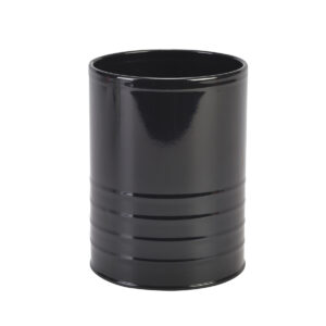 Gegalvaniseerde stalen beker zwart 1300 ml