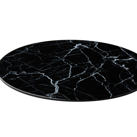 Plateau marmer zwart rond 33cm