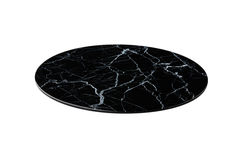 Plateau marmer zwart rond 33cm