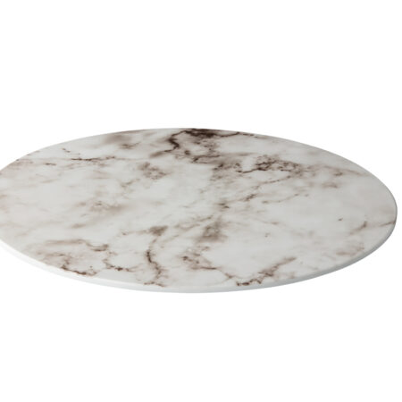 Plateau marmer wit rond 33cm
