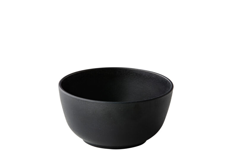 Kom zwart rond 11,3 hoog 5,5 cm