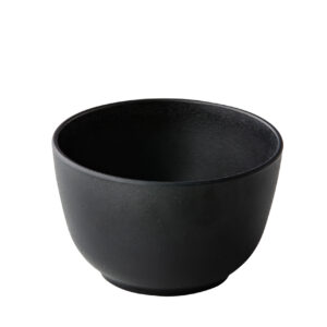 Kom zwart rond 11,3 hoog 7 cm