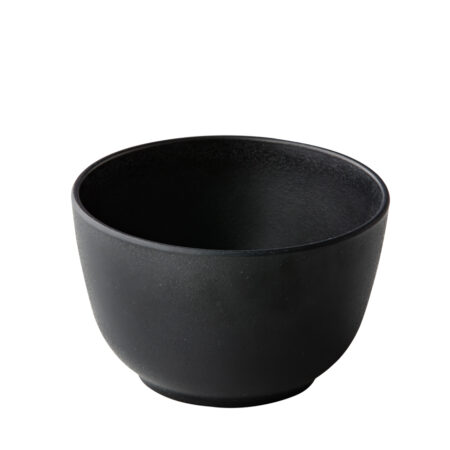 Kom zwart rond 11,3 hoog 7 cm