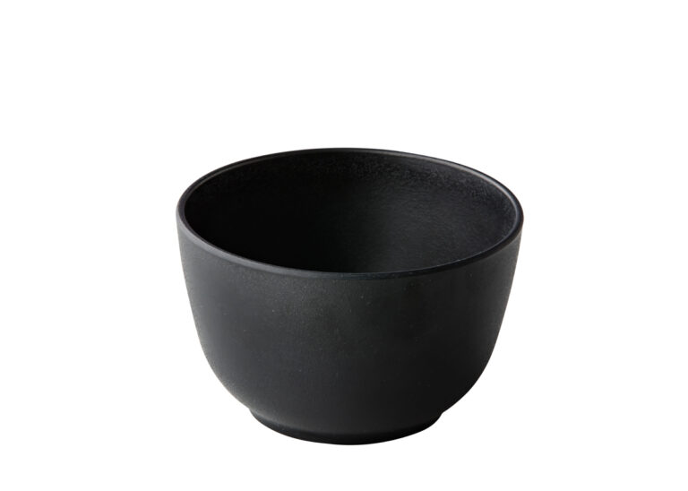 Kom zwart rond 11,3 hoog 7 cm