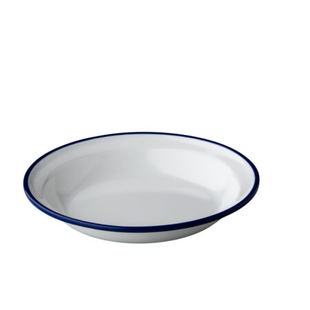 Emaille-look diep bord 20 cm