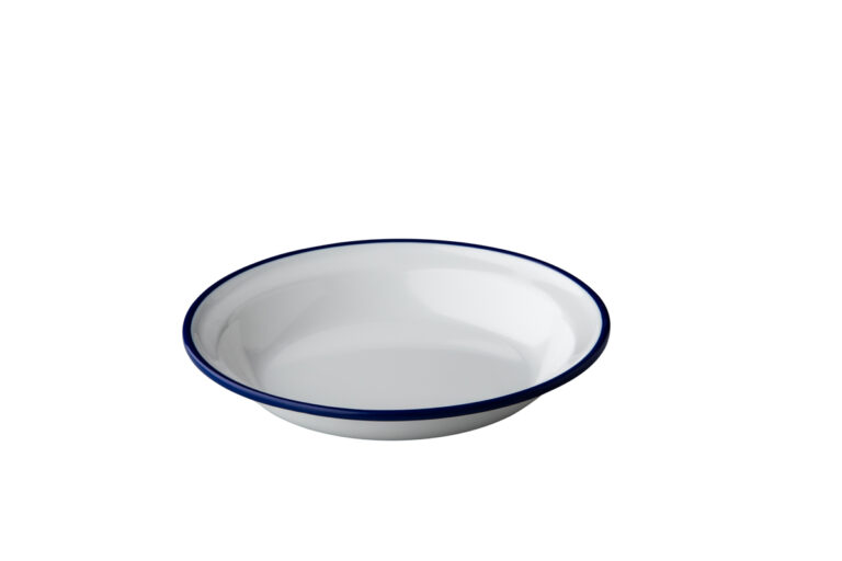 Emaille-look diep bord 20 cm