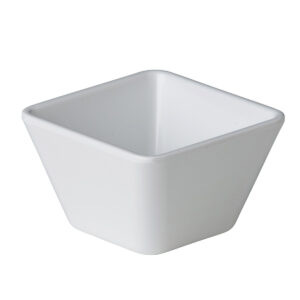Vierkant bakje wit 12,9 x 12,9 x 7 cm