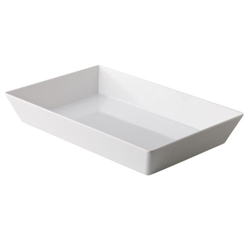 Rechthoekige bak wit 25 x 15 x 7 cm