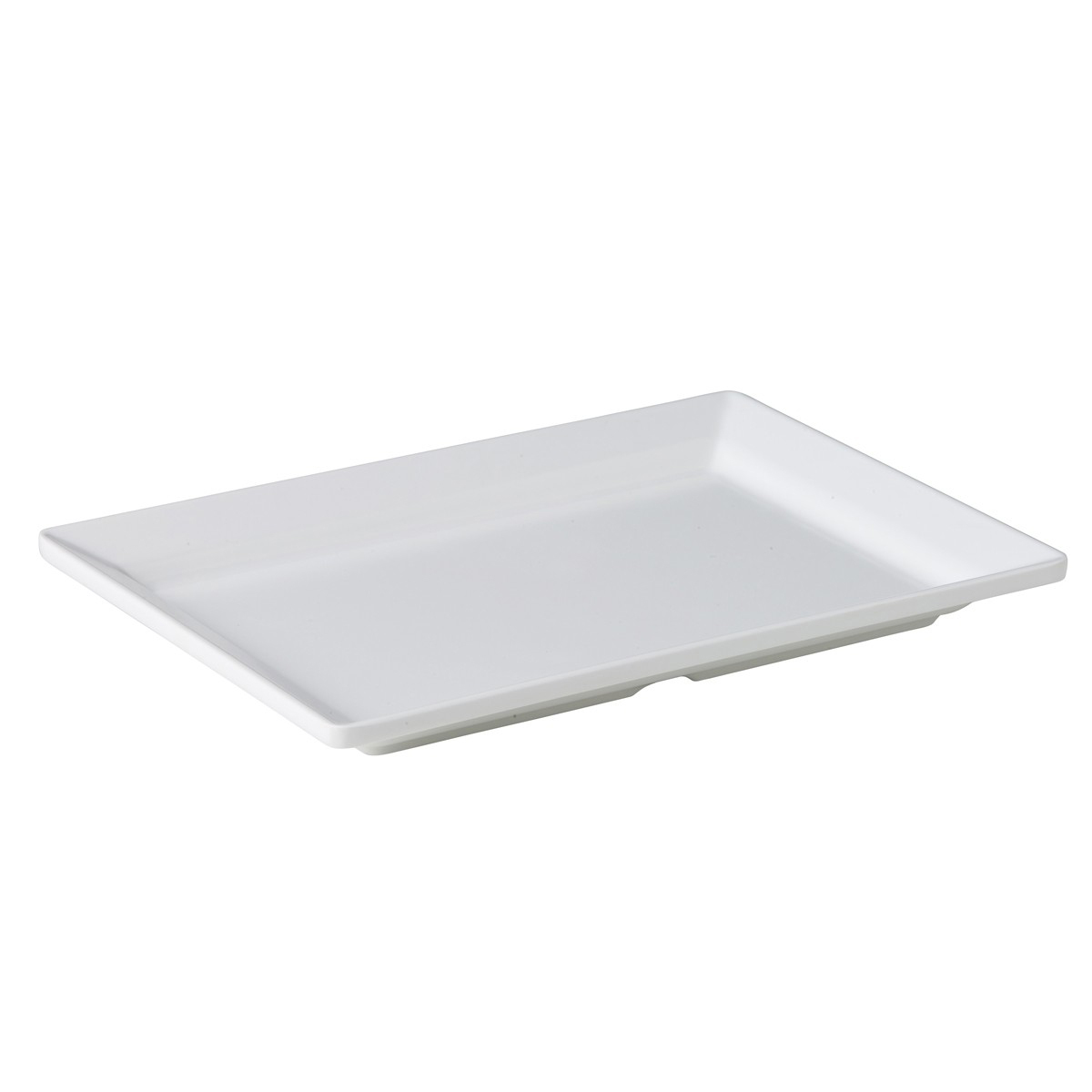 Rechth. bord met smalle rand wit 21 x 30 x 3 cm
