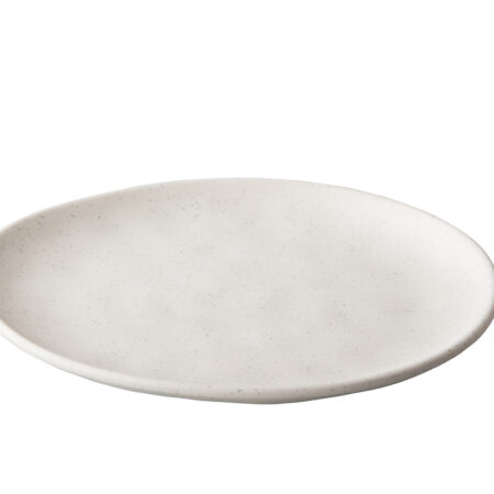 Pebble cream organisch bord 26,5 cm