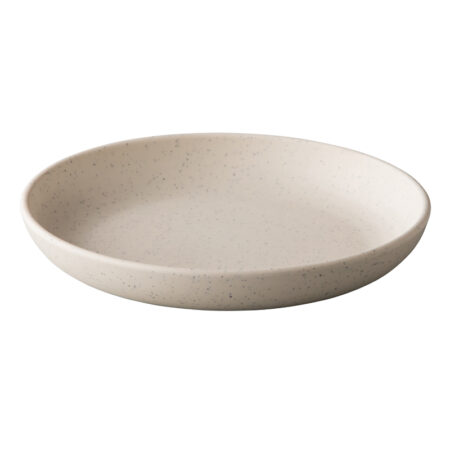 Pebble cream organisch diep bord 21,5 cm