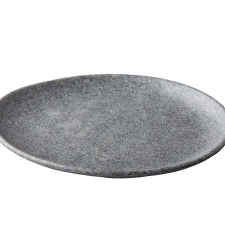 Pebble grey organisch Bord 26,5 cm