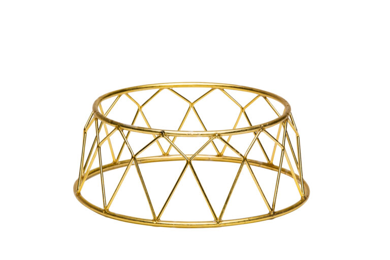 Buffet verhoger kroon goud 25X21X10 cm