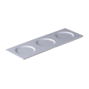 Serveerschaal met 3 uitsparingen 34,2 x 11,7 cm