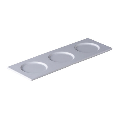 Serveerschaal met 3 uitsparingen 34,2 x 11,7 cm