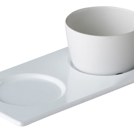 Serveerschaal met 2 uitsparingen 26,5 x 13,5 cm