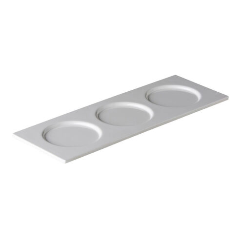 Serveerschaal met 3 uitsparingen 38,5 x 13,5 cm