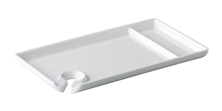 Party bord met wijnglas sparing 27 x 15 cm
