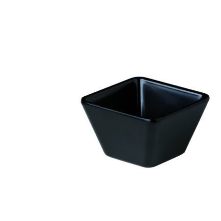 Vierkant bakje zwart 8,9 x 8,9 x 5,5 cm