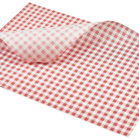 Vetvrij papier rood geblokt 35 x 25 cm 1000st