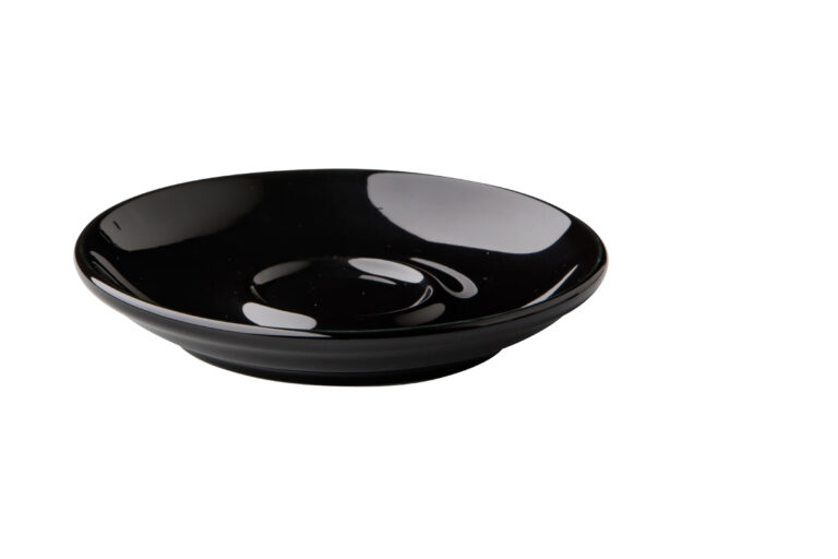 Barista espresso schotel zwart 12cm
