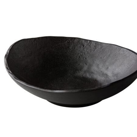 Diep bord Oyster zwart 25cm
