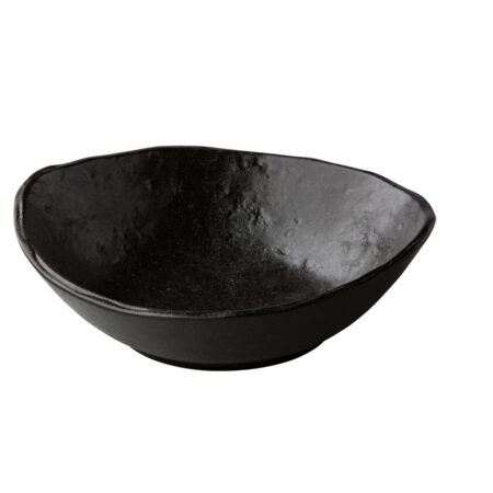 Kom Oyster zwart 18cm