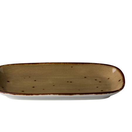 Rechthoekig bord reactive sand 24,7 x 15,4 cm