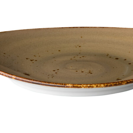 Ovaal bord reactive sand 21,5 x 19 cm
