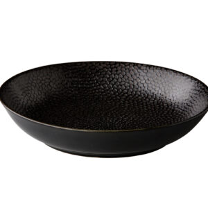 Coupe pastabord Honeycomb zwart 21 cm