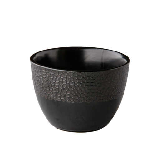 Ronde kom Honeycomb zwart 500 ml