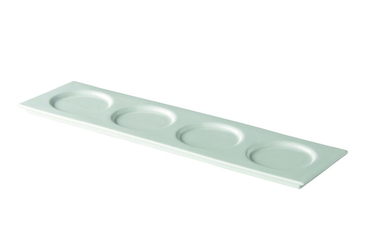 QFC presentatiebord met 4 spiegels 51 x 14 cm
