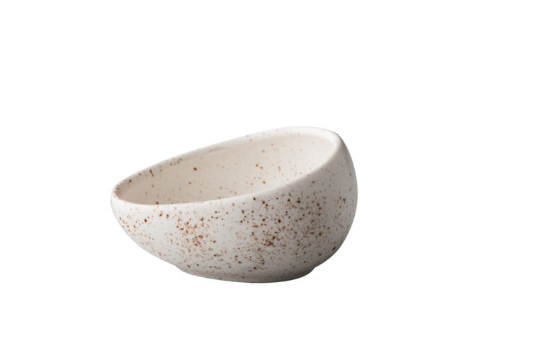 Tinto kom schuin S mat white 8,9 cm