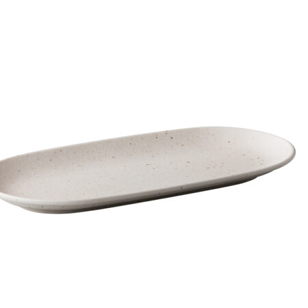 Tinto ovale serveerbord mat white 30 x 15 cm