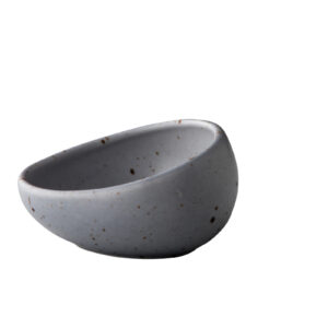 Tinto kom schuin S mat grijs 8,9 cm